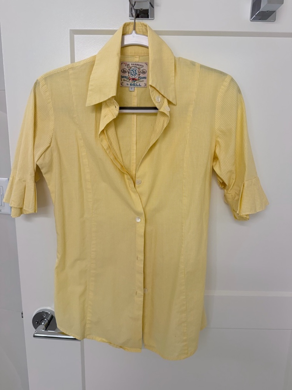 Bell Yellow Short-Sleeve Button-Up Shirt